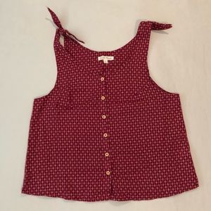 Buttoned Tank Top